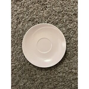 HOMER LAUGHLIN Serenade Pastel‎ Pink Saucer 6" Plate Mid-Century Vintage VGC